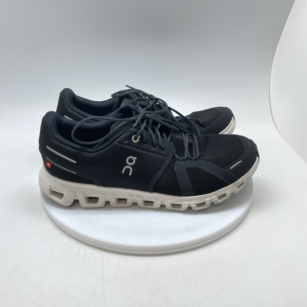 On Cloud 6 Sneakers Womens 9.5 3WF10060299 Black Running Athletic Gym Shoes
